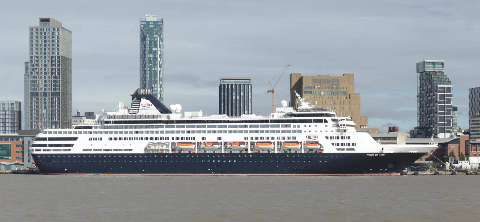 Vasco da Gama (ship, 1993) at Liverpool Cruise Terminal 3