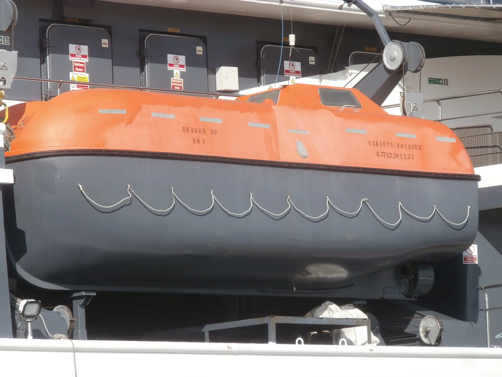 Variety Voyager Lifeboat 1 Port of Tallinn Tallinn 19 September 2018