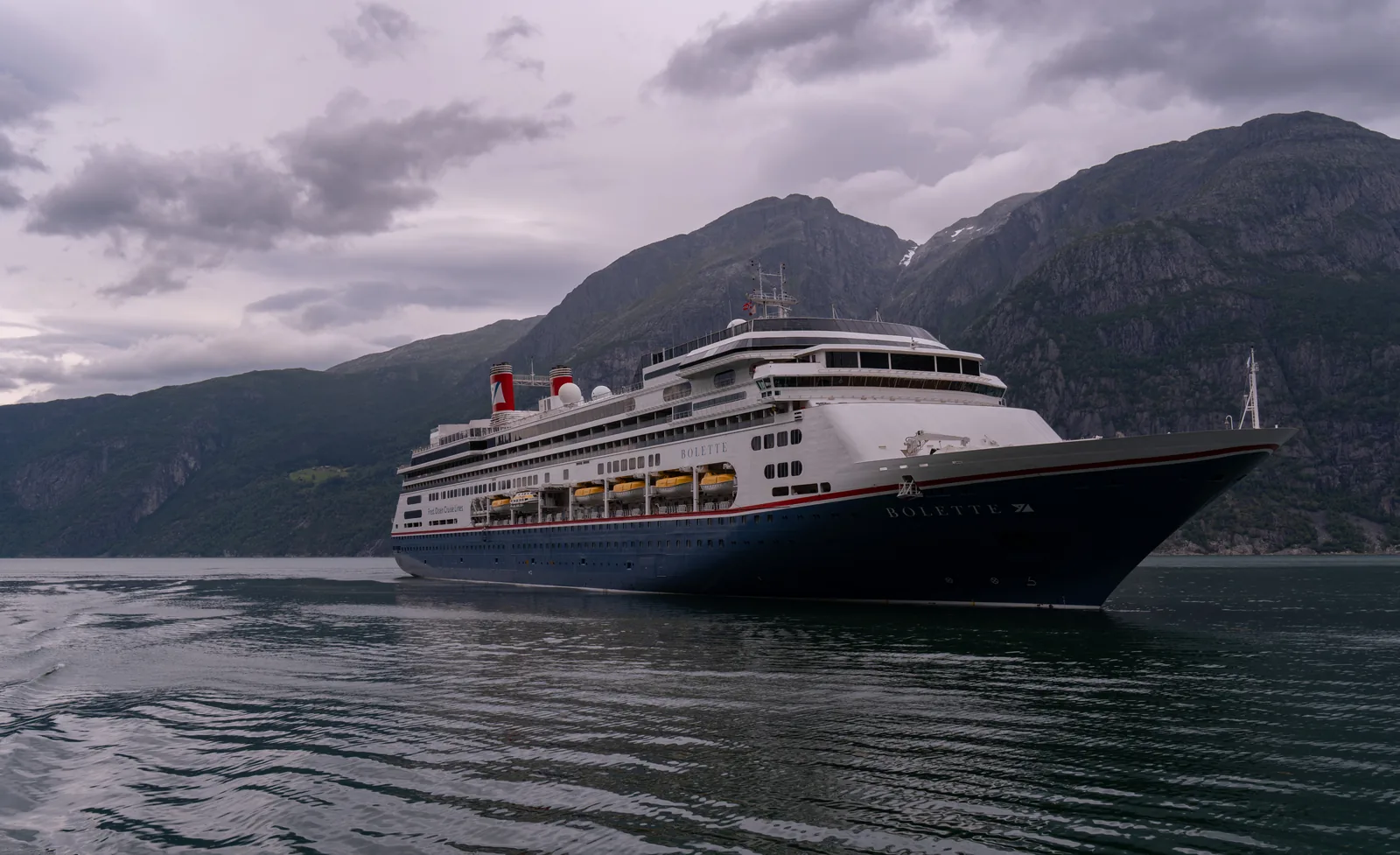 The Bolette cruise ship near Eidfjord, Eidfjorden, Norway julesvernex2