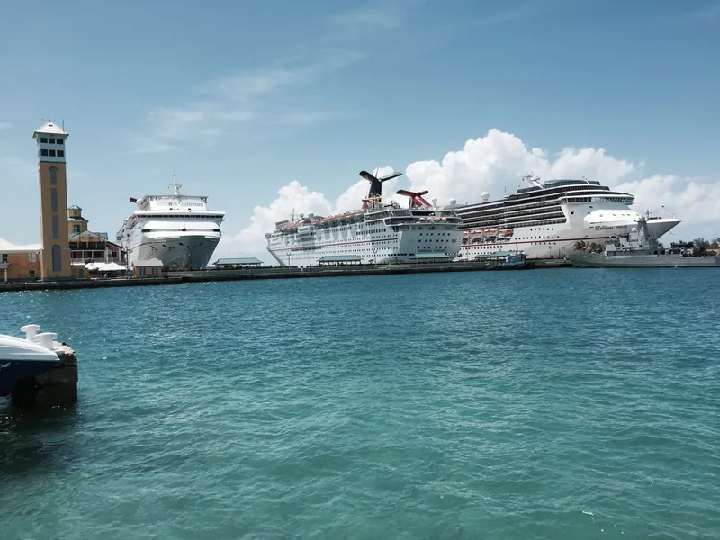 Carnival Ecstasy, Carnival Fantasy and Carnival Pride in Nassau