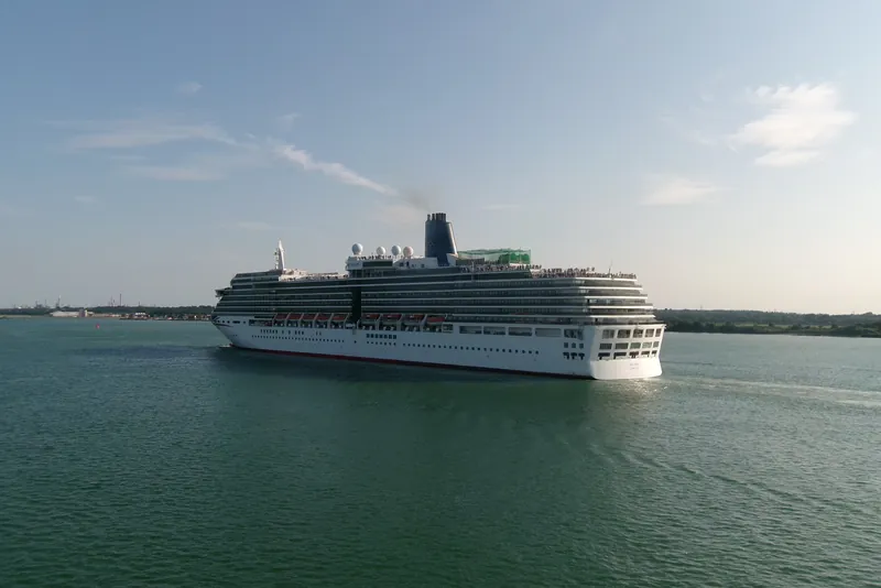 Cruise ship "Arcadia", Southampton Water, England
