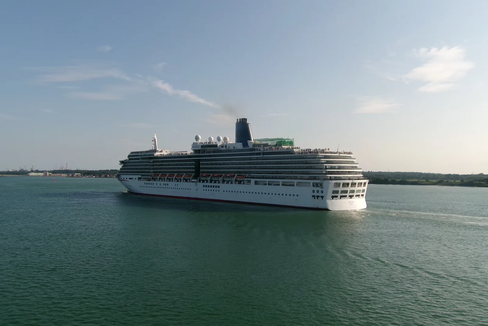 Cruise ship "Arcadia", Southampton Water, England