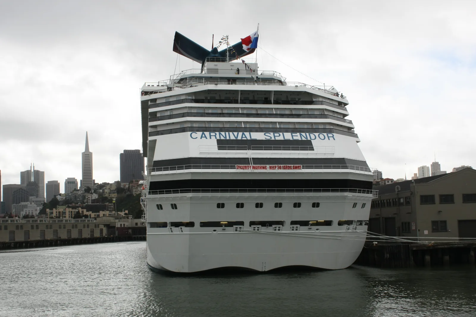 Cruise Ship Carnival Splendor - Stern View - San Francisco - March 2009