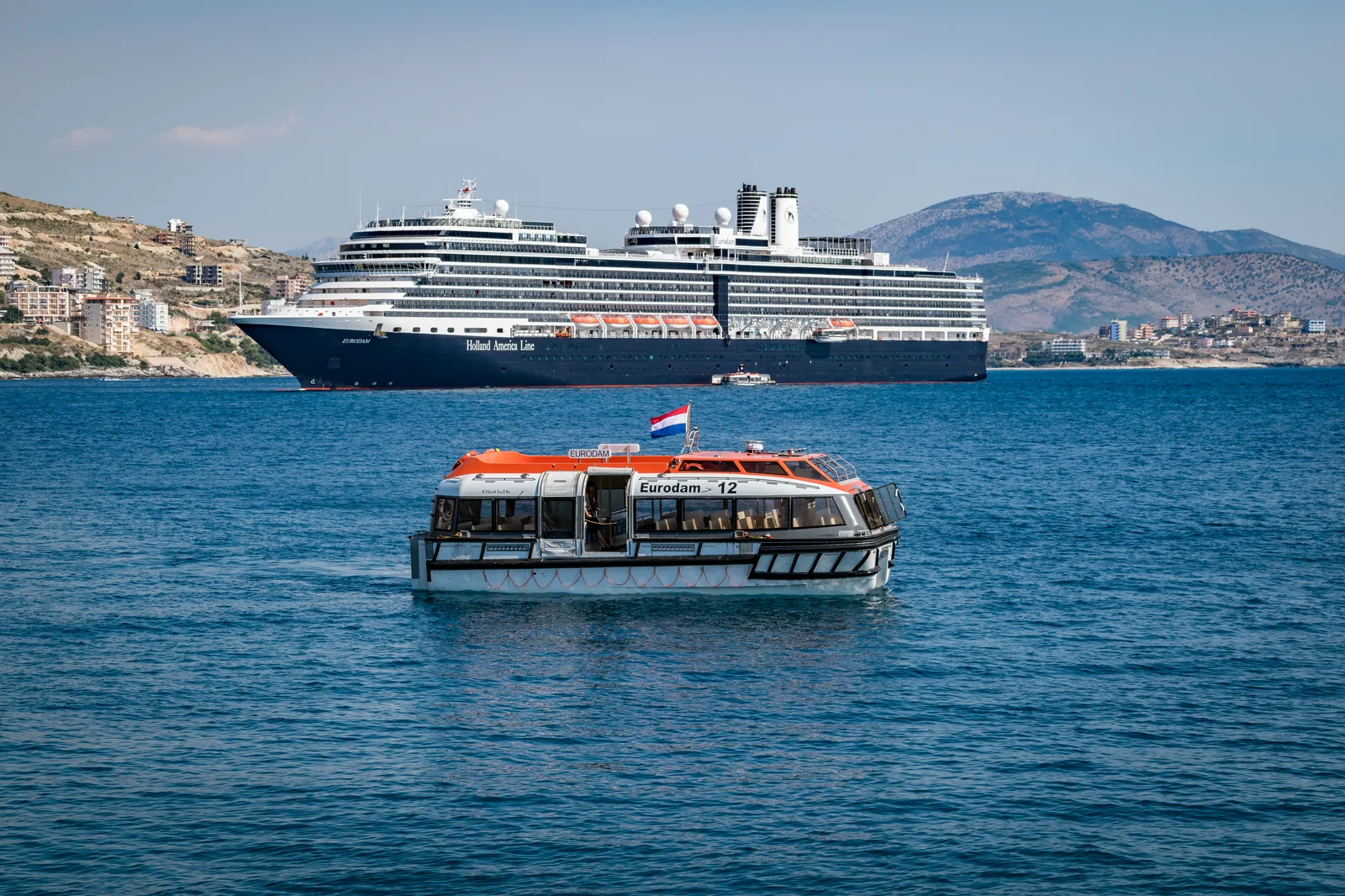 Cruise ship Eurodam in Saranda