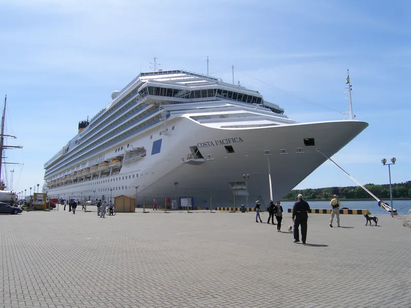 Costa Pacifica in Klaipėda's Cruise Ship Terminal