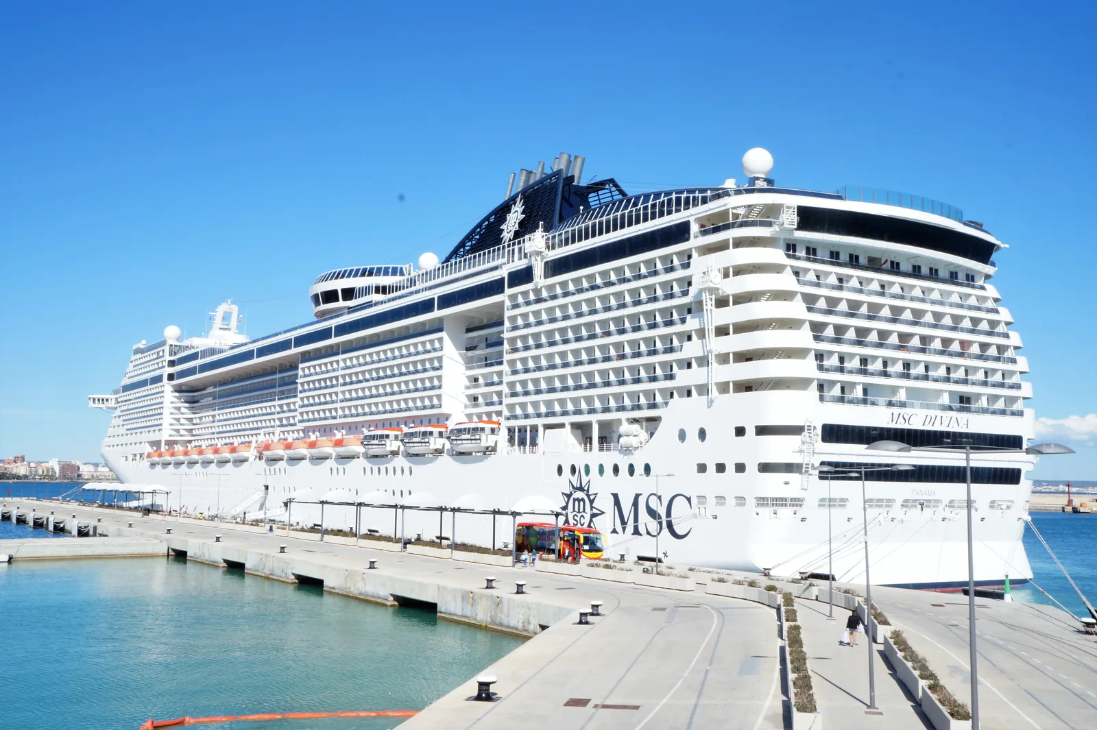 MSC Divina in Palma, Majorca, Balearic Islands