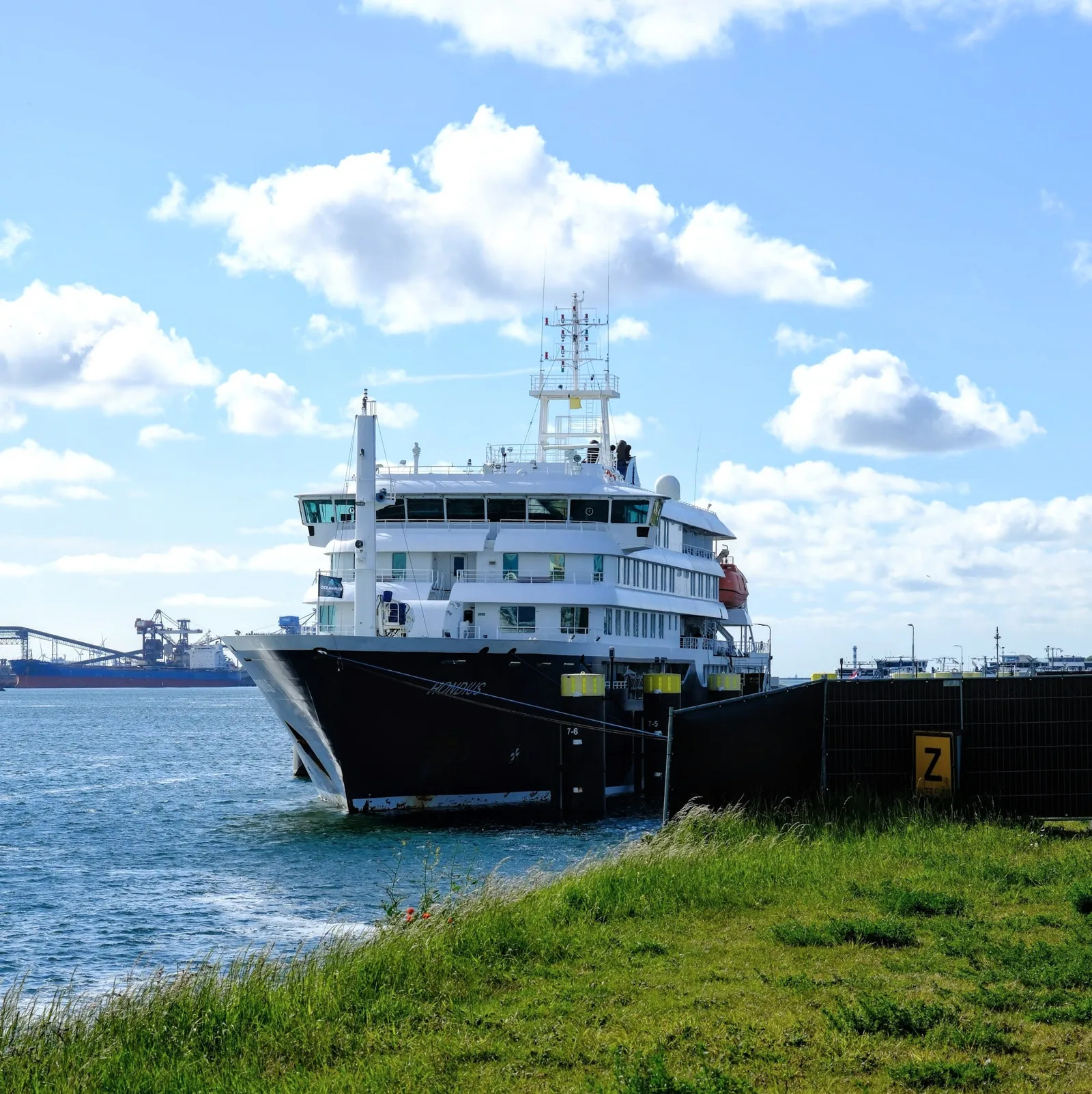 Front view of the hondius docked - (2026-05-18) - 5