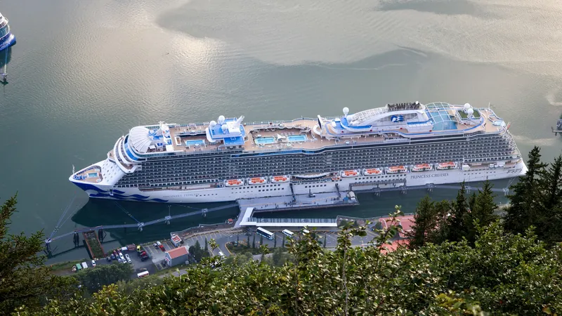 Discovery Princess docked in Juneau, AK