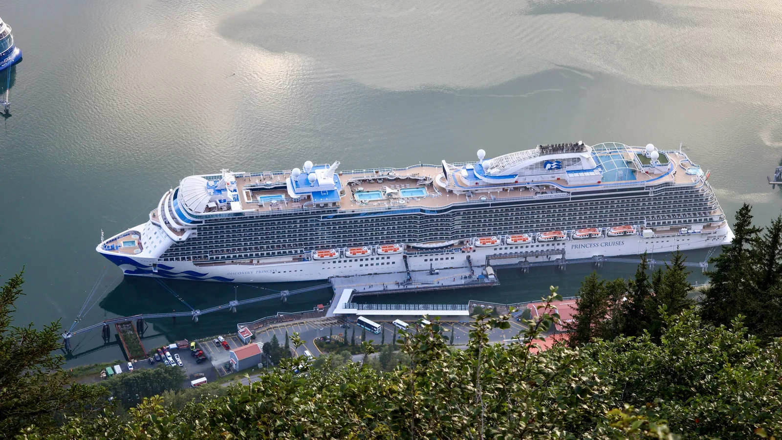 Discovery Princess docked in Juneau, AK