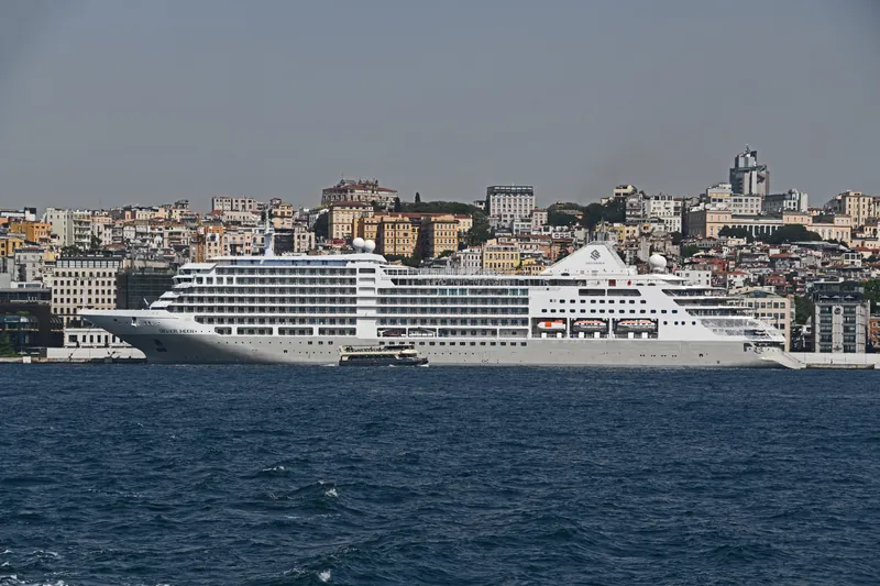 Galataport with Silver Moon cruise ship 6699