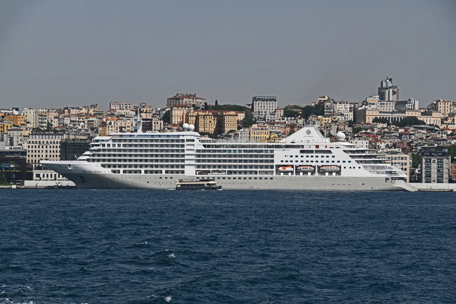 Galataport with Silver Moon cruise ship 6699