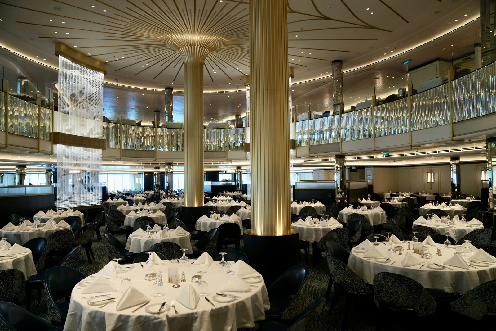 MS Queen Anne Britannia Restaurant, a Cunard dinning experience